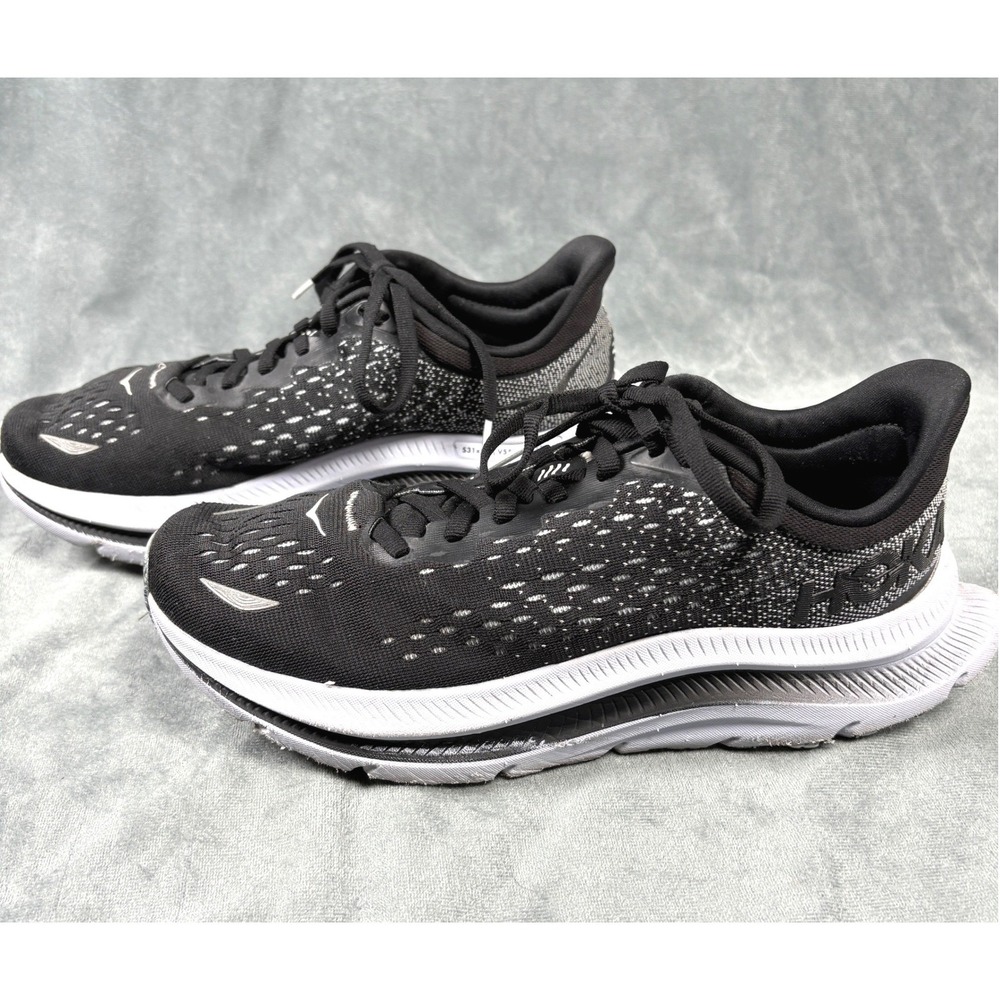 Hoka One One Kawana Womens Running Shoes Black White BWHT 1123164 Size 8B